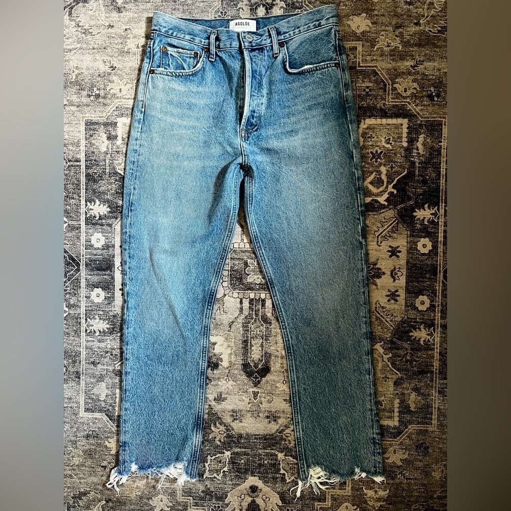 Agolde Riley Straight Crop Jean - Picture 3 of 8